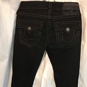 Black True Religion Ricky Super T Jeans